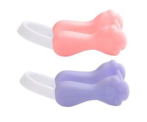 Ipetboom Correttore Del Naso in Silicone 2 Pezzi, Clip Sottile Per Sollevamento e Raddrizzamento Del Ponte Nasale, Dispositivo Confortevole e Indolore Per Uso Notturno e Durante La Lettura