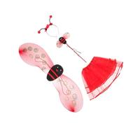 Ipetboom Costume Coccinella per Set con Cerchietto Gonna Tutu e per Halloween e Maschera