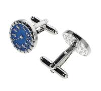 Ipetboom Cufflinks For Men French Style With Creative Speedometer Detail Elegant French Cuff Dress Shirt Accessory For Business Wedding And Formal Events