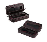 Ipetboom Custodia Per Orologi Cerniera Organizer Da Viaggio Scomparti Imbottiti Per Proteggere e Conservare Gli Orologi Colore Nero