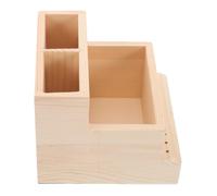 Ipetboom Custodia Per Strumenti Di Manicure in Legno Espositore Per Levigatura Organizer Da Scrivania Per Unghie Scomparti Per Trapano Per Manicure Grande Capacità Per Accessori e Strumenti