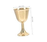 Ipetboom da in Massiccio con Pentacolo Vintage per Offerte d Acqua e Vino Strumento Wiccan per Cerimonie Pagane e Pratiche Spirituali Decorazione Antica