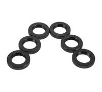 Ipetboom Dadi Adattatori Filettati per Supporto Microfono 5/8"-27 in Lega di Alluminio Neri 6 Pezzi per Vite Treppiede e Montaggio Microfono Connessione Stabile per Registrazioni