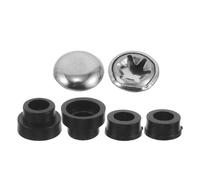 Ipetboom Dadi di Rinforzo per Manico Secchio Isolato Set da 2 Boccola Maniglia Pentola Termica Nera Accessorio di Sostituzione per Contenitori Termici e Secchi da Pranzo per Uso