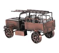 Ipetboom di Camion dei Pompieri retrò in Metallo Pressofuso Veicolo Antincendio da Scrivania Decorativo Ornamento da Scaffale Vintage per Casa e Ufficio Regalo per Collezionisti e