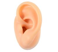 Ipetboom di esposizione dell'orecchio sinistro: di orecchio in silicone flessibile per esposizione di gioielli per esercitazioni di piercing - Parti del corpo finte realistiche per formazione e uso