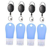 Ipetboom Dispenser Per Shampoo Da Viaggio Da 60 Ml Contenitore in Silicone Con Clip Per Coprire I Tuoi Prodotti Di Bellezza Essenziali