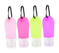 Ipetboom Dispenser Pressione Flacone Ricaricabile Per Liquidi Contenitori Gancio Bottiglie Da Viaggio Silicone Senza Perdite