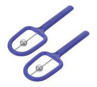 Ipetboom Dispositivo per Allenamento della Lingua U Forma 2 Pezzi Blu Portatile Migliorare Abilità di Alimentazione Adatto per Bambini e Terapia del Linguaggio in uori Casa