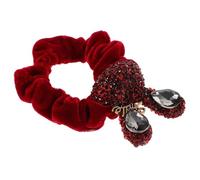 Ipetboom Elastici per Capelli Scintillanti in Velluto per Ragazze Fasce Elastiche Fermagli Forma di Coniglio Scrunchies Eleganti per Donne Elementi di Design Ispirati alla Cultura Cinese