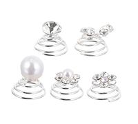 Ipetboom Eleganti 60 Pezzi Di Spirali Per Da Sposa Fermagli A Spirale A Farfalla Accessori Per Acconciature Per La Sposa