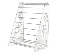 Ipetboom Espositore Per in Acrilico Trasparente Portagioie Multilivello Per e Organizer Da 8 Ripiani Per Vetrine e Di 18.5x13x25cm