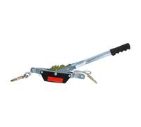 Ipetboom Estrattore di potenza manuale con doppio gancio, tenditore per cavi in acciaio leggero 1T, argano a cricchetto portatile per serraggio cavi e lavori pesanti in esterno