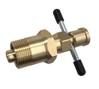 Ipetboom Estrattore Manuale per Olive da 15 e 22 Mm in Ottone Massiccio, Strumento di Prelievo per Raccordi a Compressione, Attrezzo Resistente per Rimozione Tubazioni Gas senza Danni