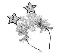 Ipetboom Fascia Di Capodanno Tema Stelle e Numeri Fascia Per Capelli Tessuto Accessori Per Feste e Celebrazioni Adatta Per Ragazzo Ragazza Ragazza e Adulti