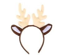 Ipetboom Fascia Di Corno Fascia Per Con Corna Simpatico Copricapo Natalizio Unisex Cerchio Per Di Cervo Di Natale Bande Fascia Di Cervo Manicotti Bolle Uomini Tessuto Bianca