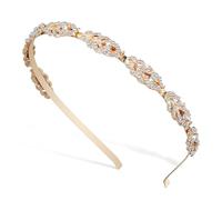 Ipetboom Fascia Di Diamanti Scrunchies Accessori Per Da Sposa Fascia Da Sposa Accessori Per Per Le Donne Scintilla Copricapo Signore Perline Nozze D'oro Lega