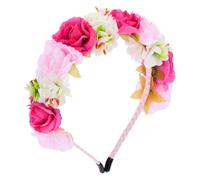Ipetboom fascia di fiori Decorazioni per matrimoni fascia per la cura della pelle vestito Piante finte fascia per trucco impostore accessori da fata per donna copricapo affascinante tessuto