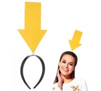 Ipetboom Fascia Per A Forma Di Freccia: 2 Fasce Divertenti Per Donne E Uomini Copricapo Creativo Giallo Con Simbolo Per Festival Feste Concerti Parate Gruppi Di Supporto 12 6X5 5X0