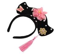 Ipetboom Fascia per Capelli in Stile Dinastia Qing con Motivi Floreali Intricati Leggera e Comoda da Indossare Tutto Giorno per Travestimenti e Abiti Tradizionali Hanfu