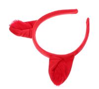 Ipetboom Fascia per Chioma con Orecchie di Volpe Morbide e Peluche Rosse, Elastica e Adatta a Tutte le Età per Feste e Celebrazioni dei Più Piccoli