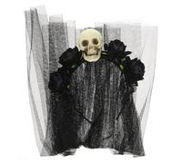 Ipetboom Fascia per Chioma Gotica Velo a Rete e Teschio Copricapo Halloween per Feste Cosplay Accessorio Chioma Donna e Ragazza Adolescente Cerchietto Decorativo per Party