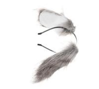Ipetboom Fascia Per Cuccioli Orecchie Di Halloween Per Le Donne Fascia Da Cartone Animato Fasce Per Animali Per Adulti Coppia Del Cane Cerchio Per in Peluche Plastica Dark Grey