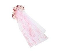 Ipetboom Fascia per la sposa fantasma messicano dei morti veli da sposa e copricapo velo nero per funerale orrore della fascia di Halloween copricapo gotico Maglia