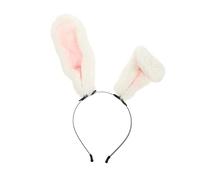 Ipetboom fascia per orecchie di animale fascia per trucco coniglietto cosplay fascia per costume coniglio halloween costume coniglietta halloween copricapo con orecchie da coniglio