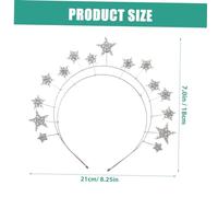 Ipetboom Fascia Stella in Bianca Cinque Punte per Sposa Compleanno e Cosplay Accessorio Fotografico Raffinato per Matrimonio e Cerimonia