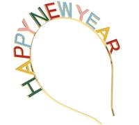 Ipetboom Felice Anno Copricapo Genere Arredamento Kit Accessori Abito Rave Festival Gruppo Musicale Rosso Vestito Fascia Per Feste Novità Coda Forcina Catena Rosa Chiaro Lega Di Zinco