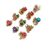 Ipetboom Fermagli per Chioma da Donna 10 Pezzi Mini Clip ad Artiglio Vintage in Lega Strass, Pinza Piccola Resistente per Chioma Spessi e Sottili, Accessori per Acconciature Stile Casuale