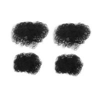 Ipetboom Fermaglio per Chioma Afro per Bambini, Chignon Sintetico Riccio Morbido, Accessorio Costume per Feste e Travestimenti, Set 4 Pezzi (2 Grandi + 2 Piccoli