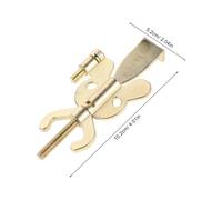 Ipetboom Fermaporta in Metallo senza Foratura 2 Pezzi - Serratura di Sicurezza Portatile per Porte - Bloccaggio Rapido per Hotel Viaggi Appartamenti e Uffici