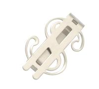 Ipetboom Fermasoldi in Metallo Piccolo e Funzionale Clip Per Fissare Banconote e Carte Di Portabanconote Decorativo Incisione Per Ufficio e Trasporto