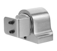 Ipetboom Fermo Porta in Lega di Alluminio Argento per Porta Doccia da 3-15mm, Limitatore Antirumore e Antinfortunistico per Bagno e Ufficio, Montaggio a Pavimento