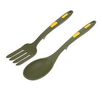 Ipetboom Forchetta e Cucchiaio in Silicone per Pasta Utensili Grandi Resistenti al Calore Design Ergonomico Antiscivolo per Mescolare e Servire Spaghetti Lavabili in Lavastoviglie