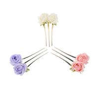 Ipetboom Forcine per Chioma a Forma di Fiore di Peonia 3 Pezzi Fermagli a Disco Antichi Cinesi Leggeri e Comodi Accessori per Chignon Raccolti da Donna Stile Vintage per Eventi e Uso