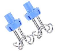Ipetboom Ganci in Acciaio Inox per Rack Infusione 2 Pezzi, Accessori di Supporto Resistenti per Pali Flebo, Ganci per Porta Infusione Adatti a Casa, Clinica e Ospedale