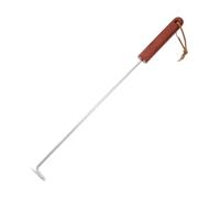 Ipetboom Gancio per Carne in Acciaio con Manico in Legno di Resistente al Calore e Antiscivolo per Barbecue Indoor e Outdoor Leggero e Portatile per Grigliate e