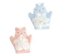 Ipetboom Guanti Da Doccia Con Cartoni Animati Per Bambini Scrub Per Il Corpo E Asciugamani Da Bagno Per Ragazzi E Ragazze