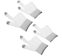 Ipetboom Guanti da Gioco a Due Dita in Grafene Traspiranti, Manicotti Touchscreen per Dispositivi Mobili e Biliardo, Set da 2 Paia per E-Sport e Controllo Preciso