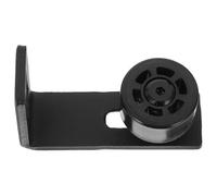 Ipetboom Guida per Pavimento in Acciaio Regolabile per Porta Scorrevole da Fienile Doppio Rullo Fermo Anti-Oscillazione Scanalatura Protettiva Installazione a Parete senza Fori Nel