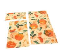 Ipetboom Involucri Alimentari in Cera D'api Naturale Riutilizzabili, Panni Cerati per Conservazione Alimenti Freschi in Cucina, Set da 3 Fogli Ecologici e Biodegradabili per Uso Domestico