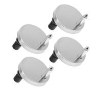 Ipetboom Kit 4 Bulloni per Cerniere Sedile Wc Neri Sgancio Rapido Raccordi di Fissaggio per Sedili Water Parti di Ricambio per Manutenzione Bagno Silenziose e Facili da Installare