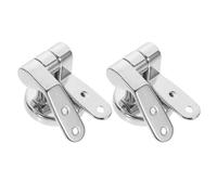 Ipetboom Kit Cerniere Regolabili per Sedile Wc in Acciaio Inossidabile e Abs Accessori per Fissaggio Silenzioso e Resistente Ricambio Cerniera Copriwater per Installazione Facile