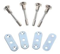 Ipetboom Kit di 4 Perni a Stantuffo a Molla in Ferro per Zanzariera Chiusura di Ricambio per Culla Accessorio per Mobili e Riparazione Zanzariere Facile Installazione e Uso Sicuro