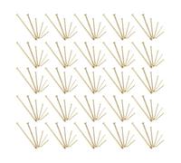 Ipetboom Kit di Chiodi Dorati per Appendere Quadri Testa Rotonda Set da 300 Pezzi in Ferro Resistente 6 Misure Assortite Accessori per Ganci da Parete per Decorazioni su Cartongesso e