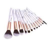 Ipetboom Kit Di Pennelli Per Cosmetici - Set Di 12 Pennelli Per Il Trucco - Manico in Marmo - Setole in Nylon Fini - Non Perdono - Perfetto Per L'uso Quotidiano