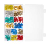Ipetboom Kit Fusibili per Auto e Camper 220 Pezzi Mini Fusibili a Lama Assortiti in Plastica e Alluminio Clip per Sostituzione Rapida e Uso per Vari Modelli